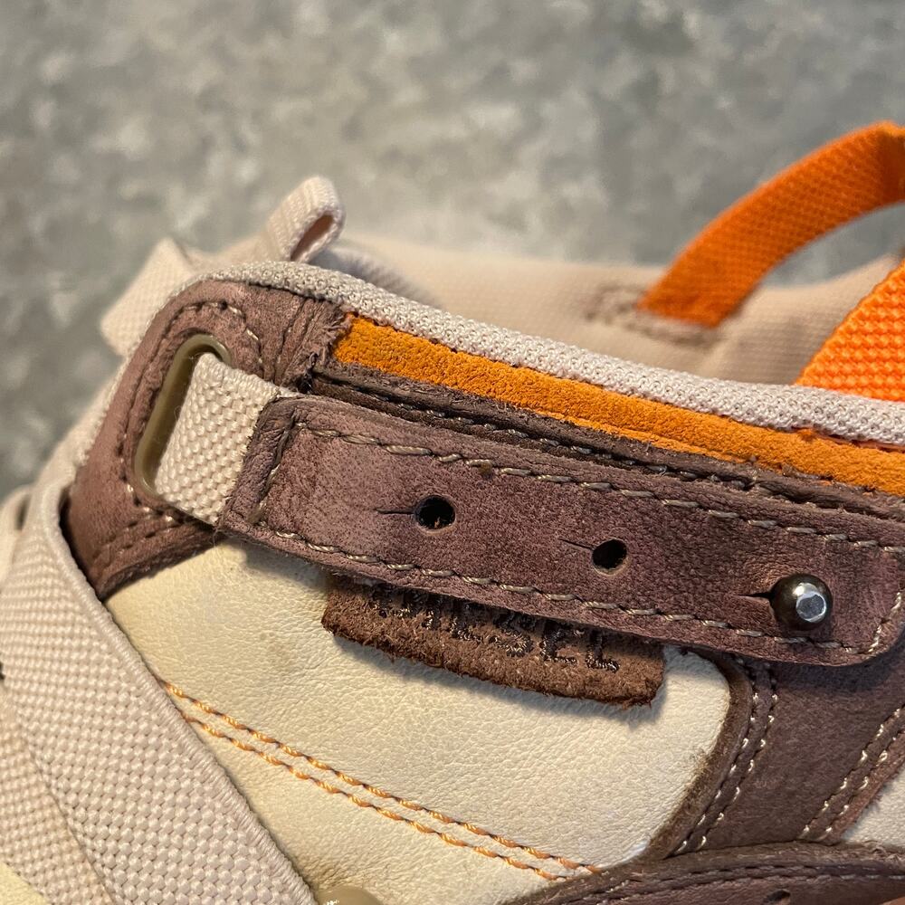 Diesel Moslette Low Top Shoes Sneakers Womens 7.5 Brown Cream Orange Vintage Y2K - Picture 6 of 10